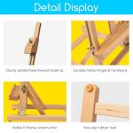 MEEDEN Tabletop Easel for Painting H-Frame, Adjustable Painting & Display Table Top Easel Stand, Hold Canvas up to 16", Sturdy Beech Wood Table Art Easel for Adults, Kids, Beginners