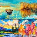 Halobios Acrylic Paint Set 36 Colors, Premium Acrylic Paints for Students & Adults, With Fluorescent Colors & Metallic Colors for Painting, Drawing & Art Supplies, DIY Arts and Crafts