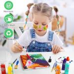 Halobios Acrylic Paint Set 36 Colors, Premium Acrylic Paints for Students & Adults, With Fluorescent Colors & Metallic Colors for Painting, Drawing & Art Supplies, DIY Arts and Crafts