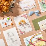 100 Sheets Watercolor Paper 5 x 7inch, 300 GSM Deckled Edge Paper Rough/Textured Handmade Paper for Watercolors, Wedding Invitations, Cards, Crafts