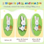 KETIEE Magic Puffy Paint: 58Pcs Magic Foam Texture Painting Kit, 3D Drawing DIY Art Set Include 32Pcs Foam Texture Paper, 12 Colors Acrylic Marker Pen, 3 Soft-tip Water Brush Pen, Magical Painting Kit