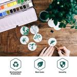 PENTRISTA Watercolor Paint set, 24 Colors Premium Solid Watercolor Half Pans in Tin Box, 1 refillable Water Brush Pen, Art Pigment Kit Perfect for Artists Students Kids Beginners and Art Lovers