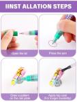 12 Color Acrylic paint pen Set, Kalolary Nail Polish Pens Nail Point Graffiti Dotting Pen Drawing Painting Liner Brush for DIY Nail Art Beauty Adorn Manicure Tools