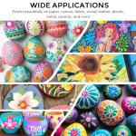 ABEIER Acrylic Paint Set, 56 Colors (2oz/60ml), Matte Finish, Waterproof, Rich Pigments, Non-Toxic Paints for Painting on Canvas Crafts Wood Ceramic, Fabric Ideal for Beginners and Students