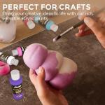 ABEIER Acrylic Paint Set, 56 Colors (2oz/60ml), Matte Finish, Waterproof, Rich Pigments, Non-Toxic Paints for Painting on Canvas Crafts Wood Ceramic, Fabric Ideal for Beginners and Students