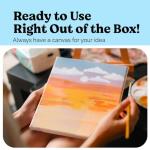 Chalkola 11x14 Canvas for Painting (15 Pack) | Blank Canvas Panels for Painting Acrylic, Oil, Watercolor - Primed 100% Cotton Boards, Acid-Free for Artists, Hobby Painters, Kids & Beginners