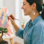 Artist Paint Palette and Brush Earrings, Gifts for Artist, Art Teacher Appreciation Gifts Earring Painters Palette Jewelry Set Art Teacher Art Earrings