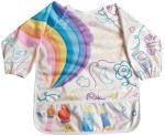 Madrona Brands Rainbow Doodle Full Long Sleeve Waterproof Toddler Art Smock | Crafts Cover, Paint Apron, Baby Bib | Fits Kids 1-3 Years