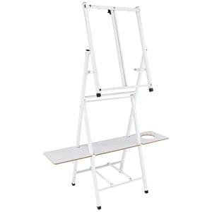 Bob Ross 2-in-1 Studio Easel - As Seen on Netflix Metal Easel Four Legged Tabletop Easel - White