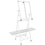 Bob Ross 2-in-1 Studio Easel - As Seen on Netflix Metal Easel Four Legged Tabletop Easel - White
