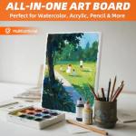 Stretched Canvas for Painting, 16 Pack Painting Canvas for Adults & Kids (8 of 8"x10" and 8 of 11"x14"), 4-Layer 8oz Primed 100% Cotton Canvas, Acid-Free, Warp-Free, for Acrylic and Oil Painting