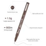 Bianyo Sepia Tone Drawing Pen Set, 12 Assorted Sizes Sketch Liner, Water-Resistant Archival and Pigment Ink Art Pens, Precision Drawing and Sketching Kit