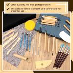 Clay Tools Kit, Pottery Tools, Polymer Clay Tools, Clay Sculpting Tools with Dotting Tools, Modeling Clay for Modeling, Smoothing, Cleaning, Carving, Shaping, and Sculpting