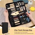 Clay Tools Kit, Pottery Tools, Polymer Clay Tools, Clay Sculpting Tools with Dotting Tools, Modeling Clay for Modeling, Smoothing, Cleaning, Carving, Shaping, and Sculpting