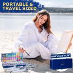 Finenolo 100 Colors Watercolor Paint Set with Metallic, Macaron & Fluorescent Colors-Professional Grade Watercolor Paints for Artists, Beginners & Illustrators, Ideal for Blending, Layering & Creative Artwork