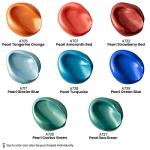 Arteza Metallic Acrylic Paint, Set of 8 Classic Elements Colors 4.06oz Tubes, Rich Pigments, Non Fading, Non Toxic Paints for Artists & Hobby Painters, Art Supplies for Canvas Painting & Crafts