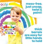 Ooly Chunkies 12 Mess Free Paint Sticks For Kids, Tempera Paint Sticks Kid Safe Colors, No Mess Quick Drying Art Supplies for Toddlers, Kids Christmas Gifts