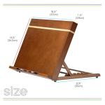 MEEDEN PRO A3 Tabletop Easel with Page Clips, 2 in 1 Versatile Drawing Board for Painting & Book Stand for Reading, 7-Position Adjustable Desktop Easel with Rubber Bands, Foldable Cookbook Holder