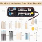 CeeVian Clay Tool Kit 40 PCS Clay Sculpting Tools Pottery Tools Pottery Tools for Sculpting for DIY Handcraft Modeling Clay Carving Tools Set for Beginners and Professional Art Crafts Christmas Gifts