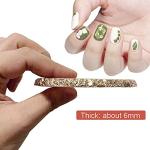 Resin Nail Art Palette, Nail Painting Mixed Color Palette, Gilded Edge Nail Gel Color Makeup Display Board Pallet (Green)