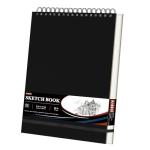 9" x 12" Sketch Book, Top Spiral Sketchbook Hardcover, 68lb/100gsm Drawing Paper Pad & Sketch Paper, 1-Pack Sketch Pads for Drawing for Adults, Professional Art Supplies for Teens & Artist Gifts.
