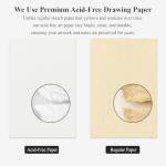 9" x 12" Sketch Book, Top Spiral Sketchbook Hardcover, 68lb/100gsm Drawing Paper Pad & Sketch Paper, 1-Pack Sketch Pads for Drawing for Adults, Professional Art Supplies for Teens & Artist Gifts.