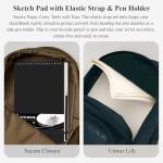 9" x 12" Sketch Book, Top Spiral Sketchbook Hardcover, 68lb/100gsm Drawing Paper Pad & Sketch Paper, 1-Pack Sketch Pads for Drawing for Adults, Professional Art Supplies for Teens & Artist Gifts.