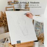 Kneaded Eraser for Artists, Soft Kneadable Eraser for Drawing, Moldable Rubber for Sketching, Art Erasers with Storage Case, 2 Pack Artist Erasers for Drawing