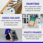 Falling in Art Beechwood Tabletop Easel, Wooden Drawing Board Easel, Adjustable Desktop Easel for Artists and Beginners, Suitable for Painting and Displaying Artwork