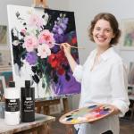 Nicpro White & Black Large Acrylic Paint (16.9 oz, 500 ml), Rich Pigments, Non Toxic Craft Paint for Multi Surface, Canvas, Wood, Leather, Ceramic, Fabric - Art Painting Supplies for Kids & Adults