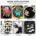 Nicpro White & Black Large Acrylic Paint (16.9 oz, 500 ml), Rich Pigments, Non Toxic Craft Paint for Multi Surface, Canvas, Wood, Leather, Ceramic, Fabric - Art Painting Supplies for Kids & Adults