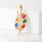 WCRAZYE Painter Palette Brooch Pin for Women Girls Dainty Colorful Paint Palette Brush Artist Painter Lapel Pin Gift Jewelry Art Teacher Hat Bag Suit Tie Birthday Xmas Badges Painting Lovers Girlfriend Art Deco (Painter Palette Brooch)