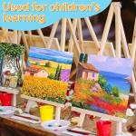 ESRICH Canvas Boards for Painting, 48 Pack Canvases for Painting 4x4 100% Cotton Small Paint Canvas Primed Acid Free Mini Blank Canvas Panels for Oil Paint,Watercolor,Acrylic Paint,Gouache&Tempera.