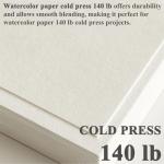 SuFly Water Color Paper Pad 5"x7" - 64 Sheets 140lb Cold Press Watercolor Paper Bulk, Water Color Paint Paper for Kids & Artists, White Painting Paper for Watercolor, Acrylic.