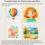 SuFly Water Color Paper Pad 5"x7" - 64 Sheets 140lb Cold Press Watercolor Paper Bulk, Water Color Paint Paper for Kids & Artists, White Painting Paper for Watercolor, Acrylic.