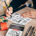 PANDAFLY Calligraphy Pen, 10 Size Calligraphy Pens for Writing, Brush Pens Calligraphy Set for Beginners, Hand Lettering Pen for Art Drawing, Sketching, Scrapbooking