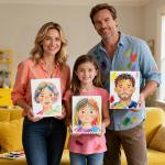 BAKEYBA 7 Pack 8x10 Painting Canvas Boards Paint Panels Cotton Primed Acid Free for Oil Paint, Watercolor, Acrylic, Gouache and Tempera