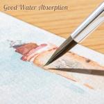 80 Sheets Watercolor Paper Bulk, 110 lb/230 GSM Cold Press Paper White Water Color Paper for Kids Child Students Adults Artists Drawing Wedding Gift Cards(2.5 x 3.5 Inch)