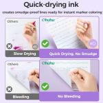 Ohuhu Brush & Fineliner Dual Tips Colored Drawing Pens, 12 Colors Waterproof & Alcohol-proof Brush Micro Pens for Adults Artists & Beginners Drawing Sketching Bullet Journal Outlining Office Class