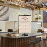 OZRVYNDAREL Adjustable Tabletop Easel Stand for Sign - Heavy Duty Tabletop Display Easel, Picture Frame Stand for Wedding/Art/Photos,Picture Easels for Display Up to 28inch (Black)