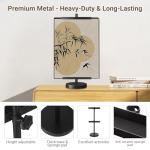 OZRVYNDAREL Adjustable Tabletop Easel Stand for Sign - Heavy Duty Tabletop Display Easel, Picture Frame Stand for Wedding/Art/Photos,Picture Easels for Display Up to 28inch (Black)