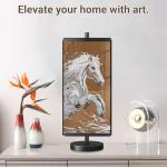 OZRVYNDAREL Adjustable Tabletop Easel Stand for Sign - Heavy Duty Tabletop Display Easel, Picture Frame Stand for Wedding/Art/Photos,Picture Easels for Display Up to 28inch (Black)