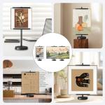 OZRVYNDAREL Adjustable Tabletop Easel Stand for Sign - Heavy Duty Tabletop Display Easel, Picture Frame Stand for Wedding/Art/Photos,Picture Easels for Display Up to 28inch (Black)