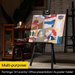 MEEDEN Heavy Duty Easel Black: Wood Art Easel for Painting and Display, Adjustable Angle and Height 57" to 76" H, Holds Canvas up to 43",Holds 22 lbs
