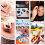 Paint Brushes Set, 20 Sizes Different Kids Painting Brushes Acrylic Paint Brush Set, Paint Brushes Bulk for Nail, Face Art, Craft, Rock Painting and School Project