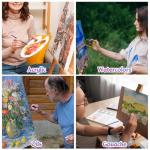 Paint Brushes Set, 20 Sizes Different Kids Painting Brushes Acrylic Paint Brush Set, Paint Brushes Bulk for Nail, Face Art, Craft, Rock Painting and School Project