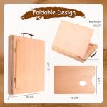 Falling in Art 29 Pcs Acrylic Paint Set with Tabletop Easel, Painting Kit with 12 Acrylic Paints Set, Canvas Panels, Brushes, Wooden Palette for Kids, Adults, Beginners, Professionals