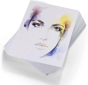 Watercolor Paper Bulk, 8.5x11 inches, 25 Sheets (180gsm) Artist Paper - Watercolors, Mixed Media, Drawing and Art Journaling