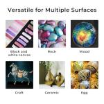 ARTME Metallic Acrylic Paint Set, 24 Metallic Colors in 2 oz/60ml Bottles, Metallic Shining Acrylic Paint, Rich Pigments Paint Perfect for Artists, Beginners on Canvas, Rocks, Wood, Fabric, Ceramic