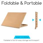 MEEDEN Extra Large(20"x 30") Wooden Tabletop Easel for Painting, 5-Position Adjustable Drawing & Sketching Board, Portable Beechwood Desktop Art Easel Stand for Adults, Artists, Beginners & Student